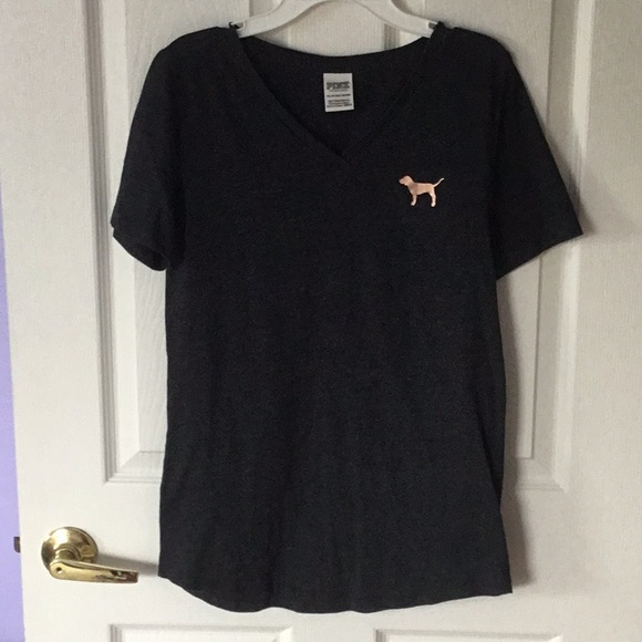 PINK brand Charcoal grey Tee - Picture 1 of 6